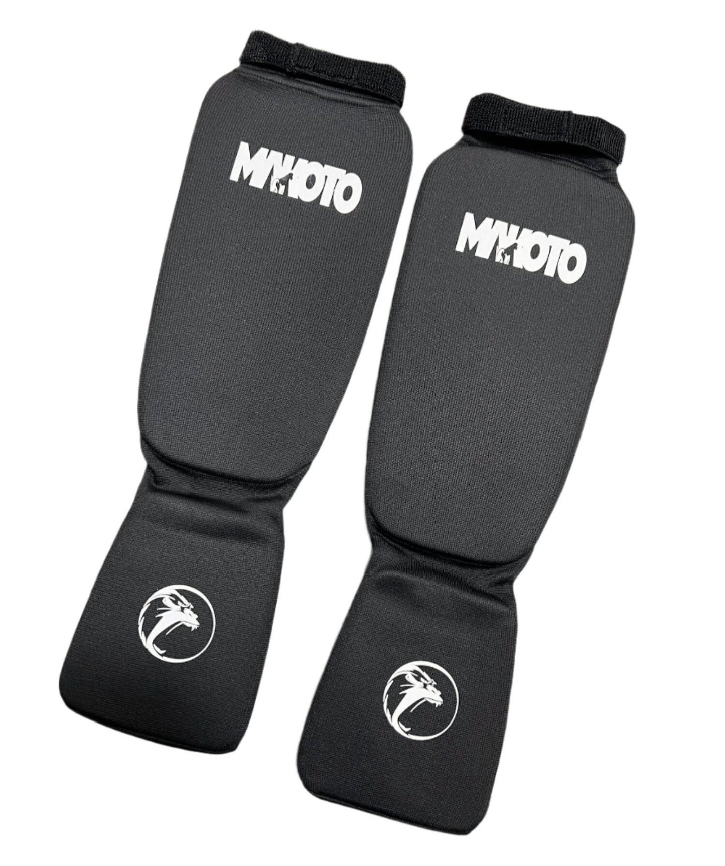 Canilleras Makoto Muay Thai MMA Negro - Algodón