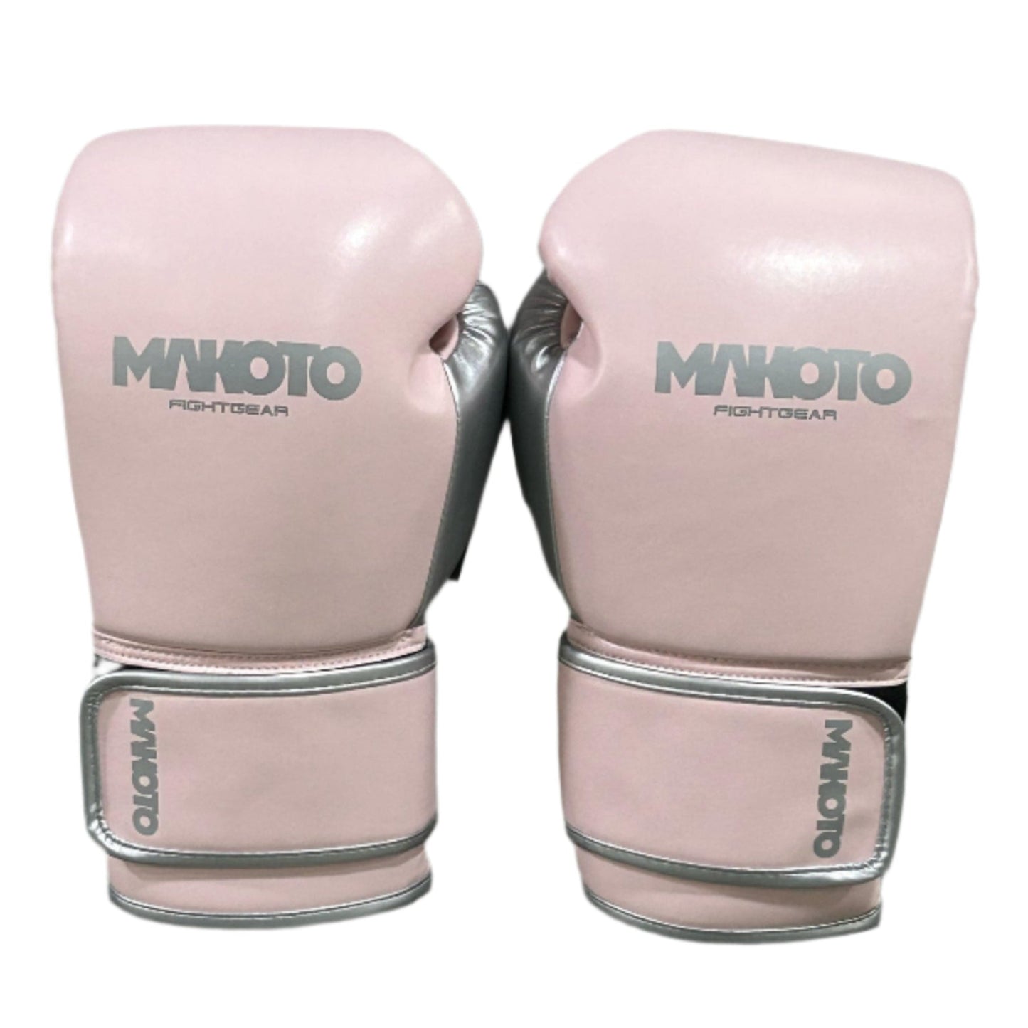 Guantes de Boxeo Makoto Basic - Rosado/Plata - 100% Poliuretano
