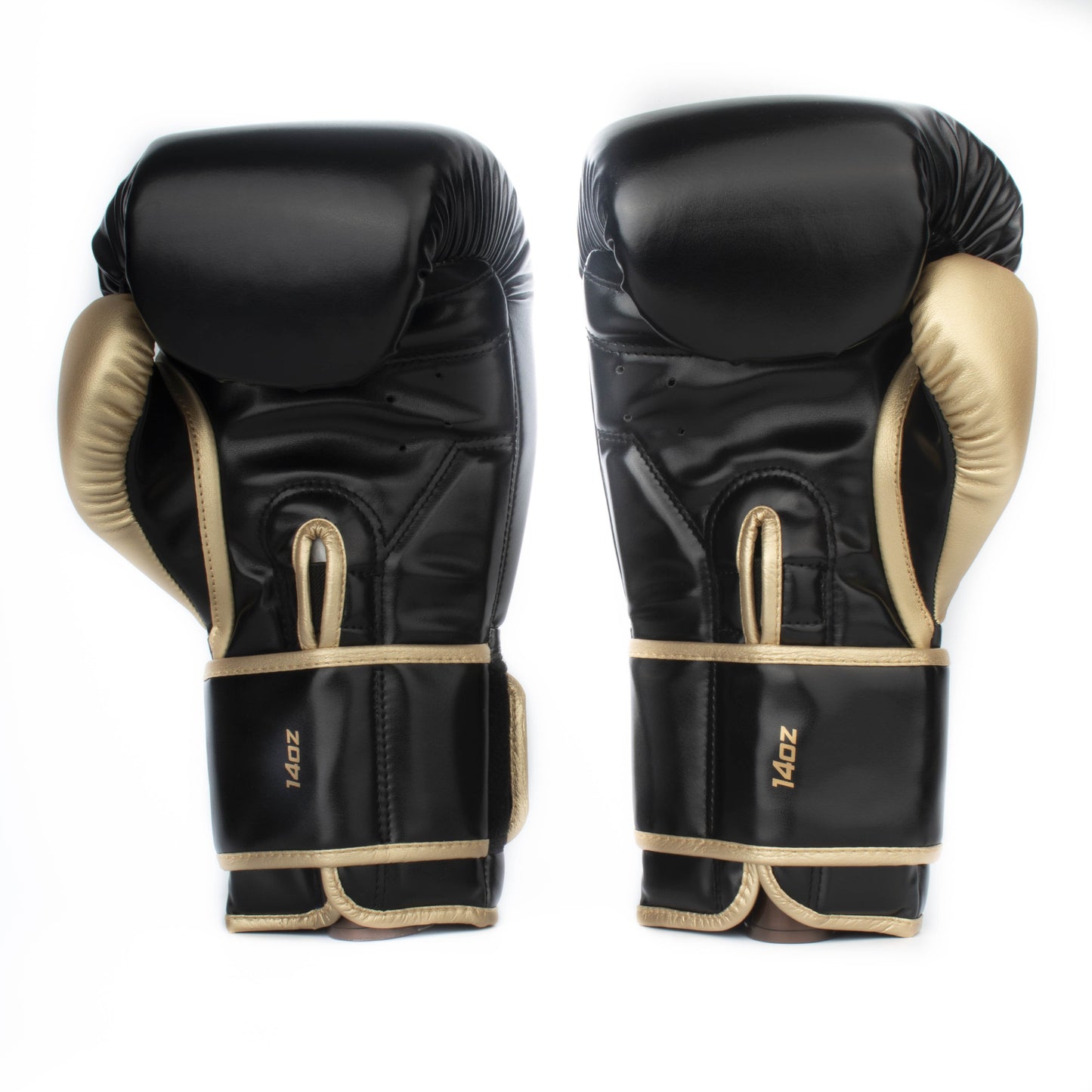 Guantes de Boxeo Makoto Basic - Negro/Dorado - 100% Poliuretano