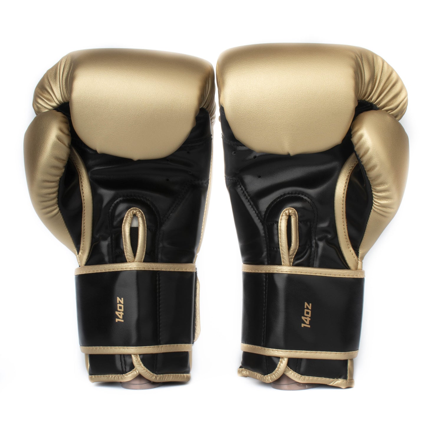 Guantes de Boxeo Makoto Basic - Dorado/Negro - 100% Poliuretano