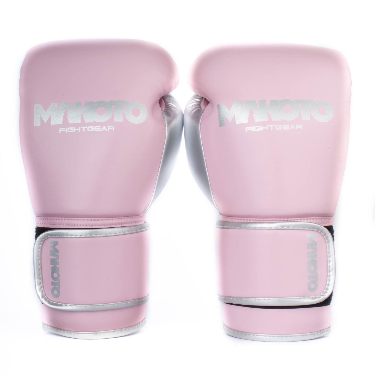 Guantes de Boxeo Makoto Basic - Rosado/Plata - 100% Poliuretano