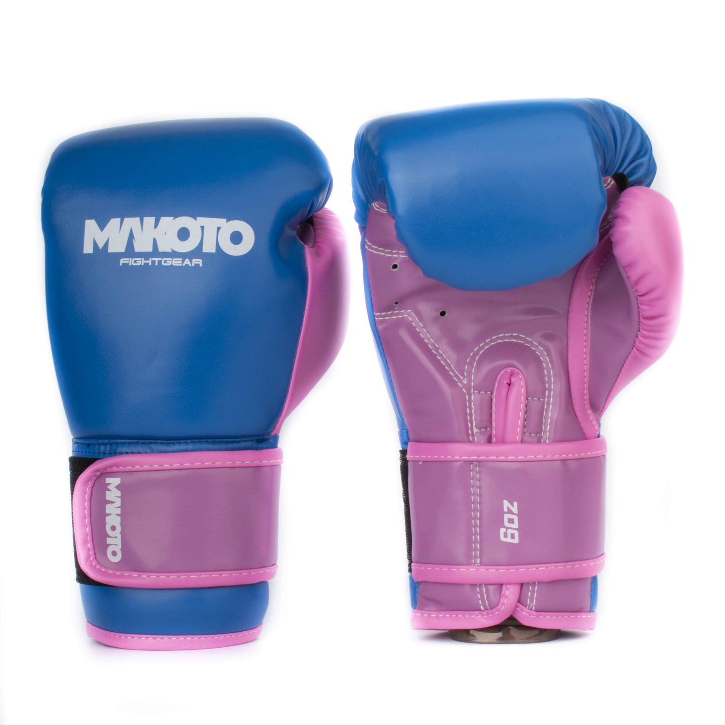 Guantes de Boxeo Makoto Basic - Azul/Morado/Fucsia - 100% Poliuretano